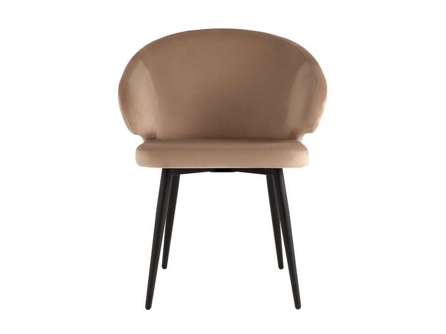 Стул с подлокотниками Codo велюр капучино