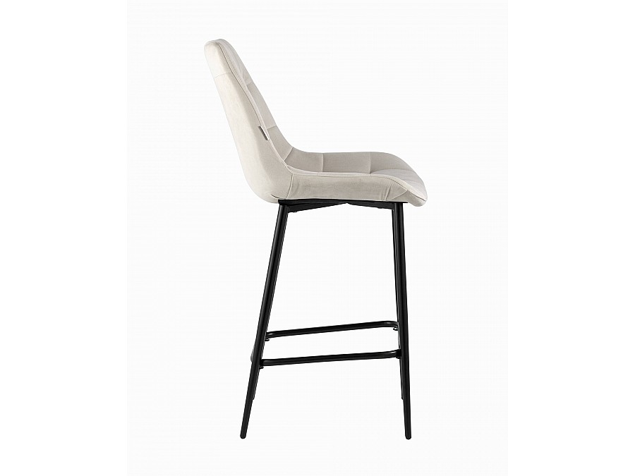 Стул полубарный Флекс велюр бежевый