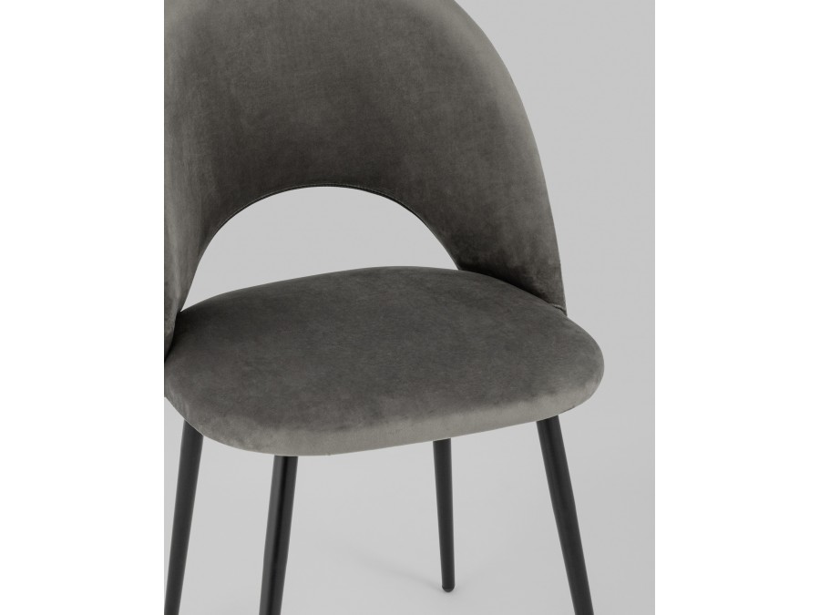 Стул Меган SN велюр тёмно-серый