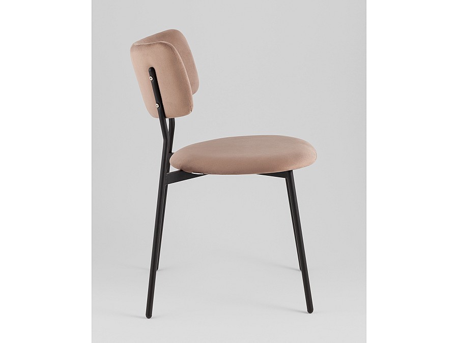 Стул Амелия велюр коричневый