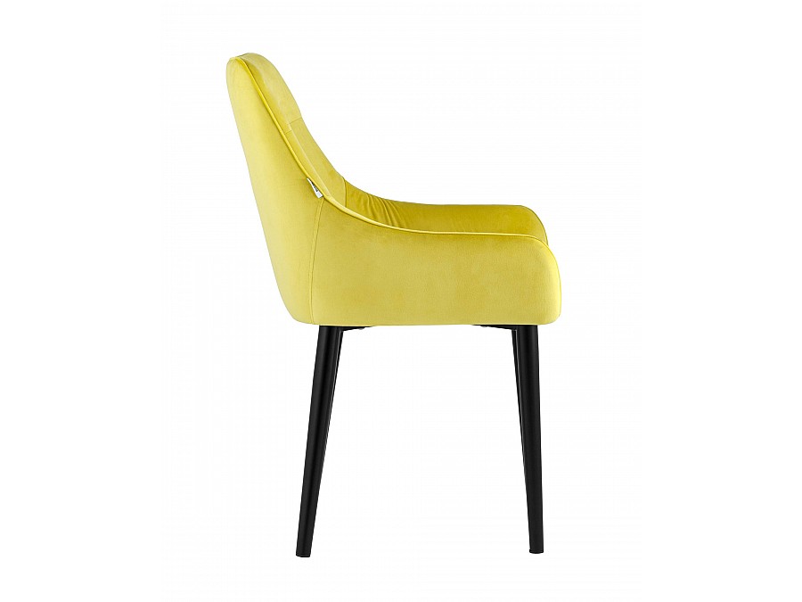 Стул Джоан велюр жёлтый