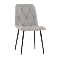 Стул Одди Diamond велюр светло-серый