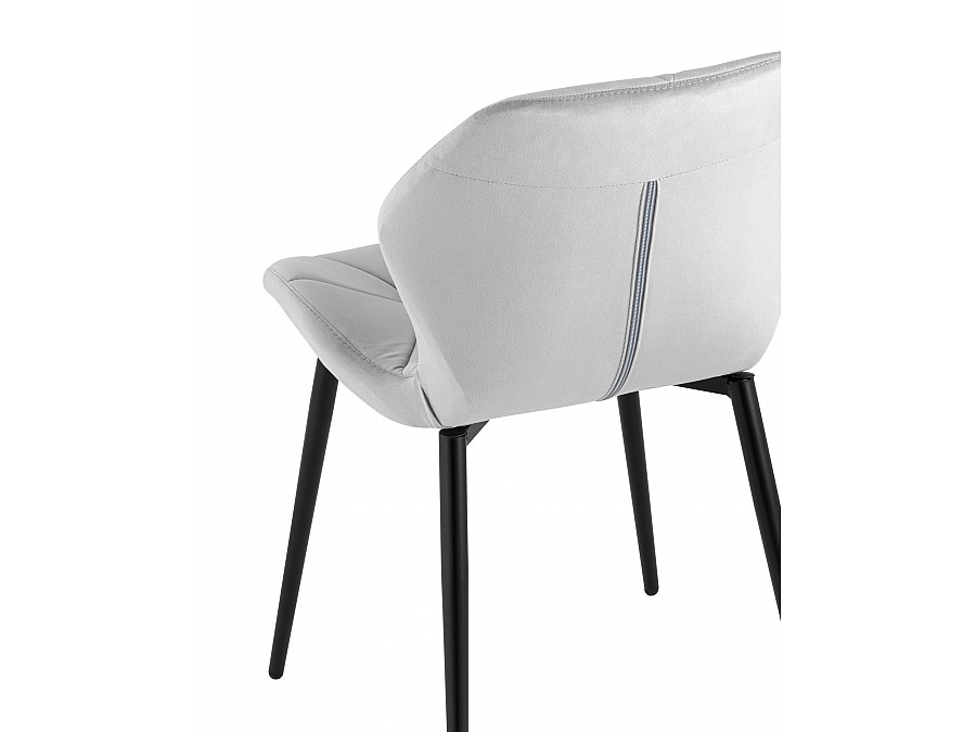 Стул Эдвин велюр серый