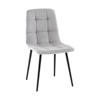 Стул Одди NEW велюр светло-серый