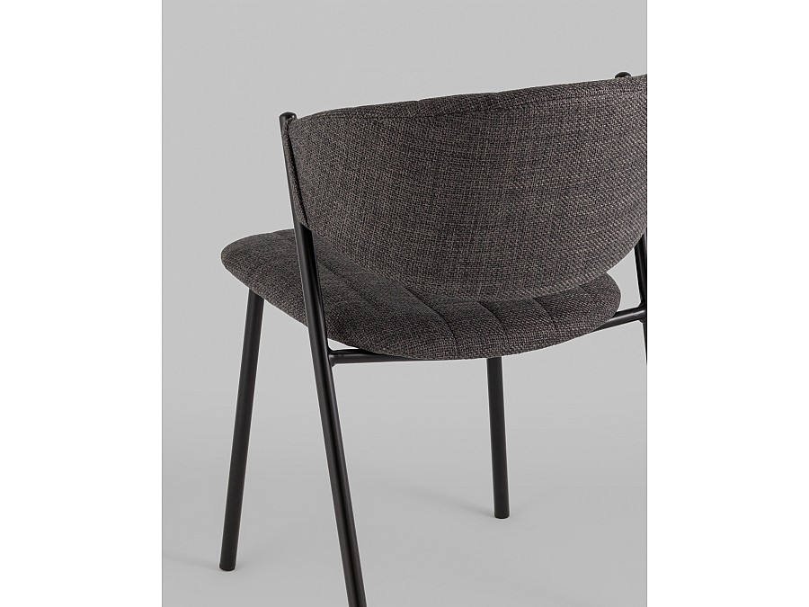 Стул Харпер ткань рогожка тёмно-серый