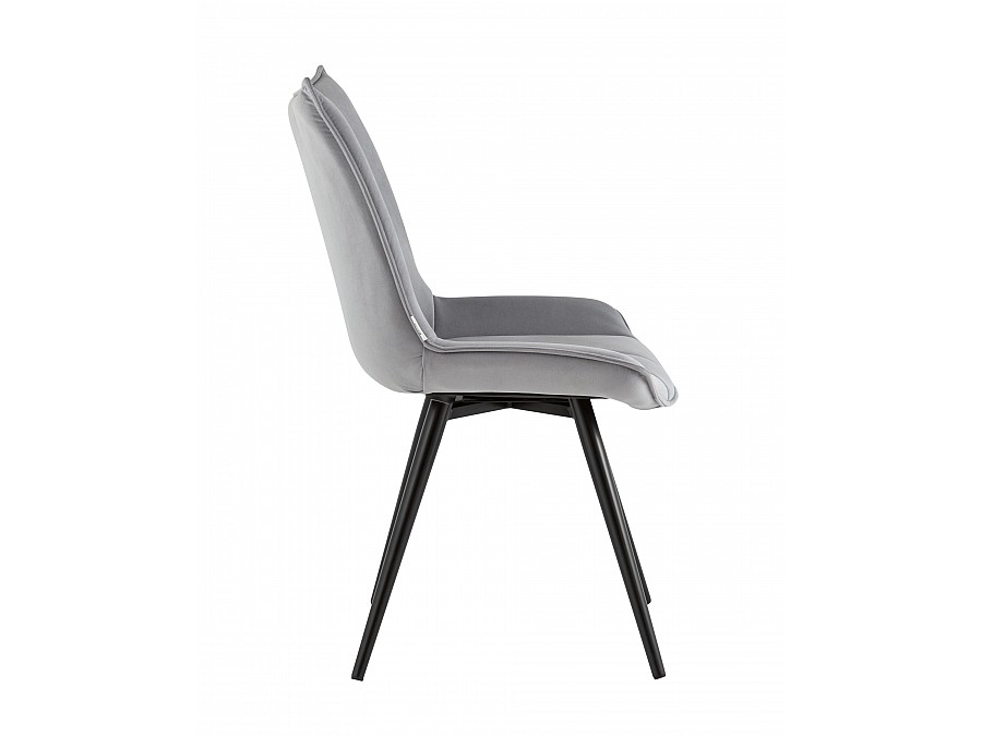 Стул вращающийся Робб велюр серый