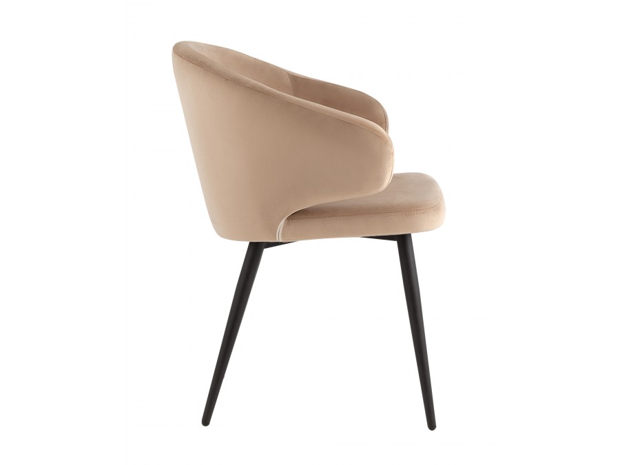 Стул с подлокотниками Codo велюр капучино