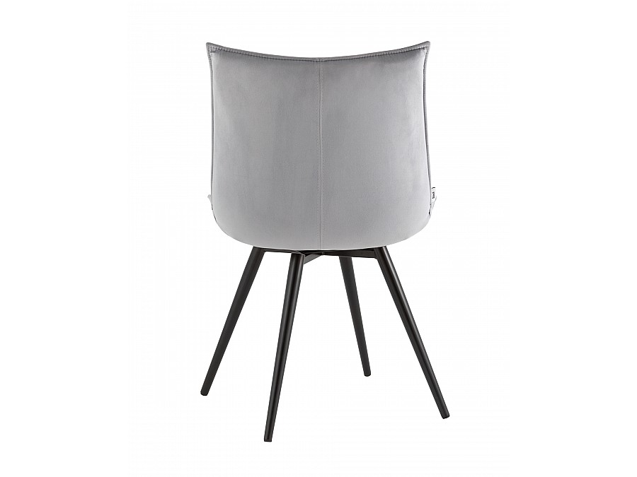 Стул вращающийся Робб велюр серый