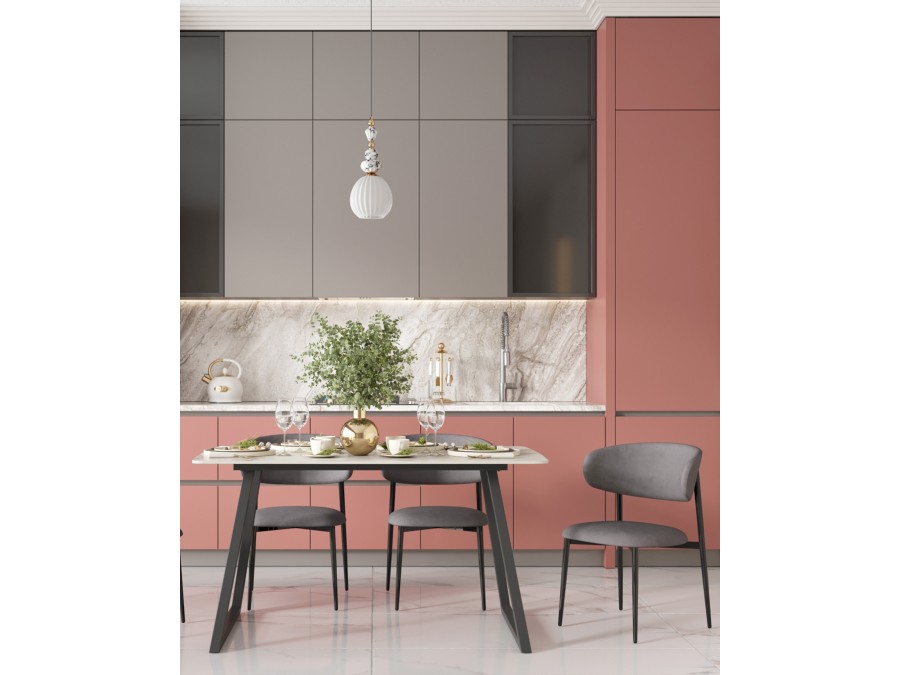 Стул Килиан велюр серый