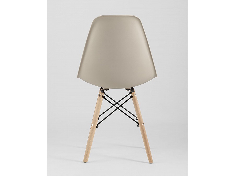 Стул Eames Style DSW бежевый (разборный каркас)