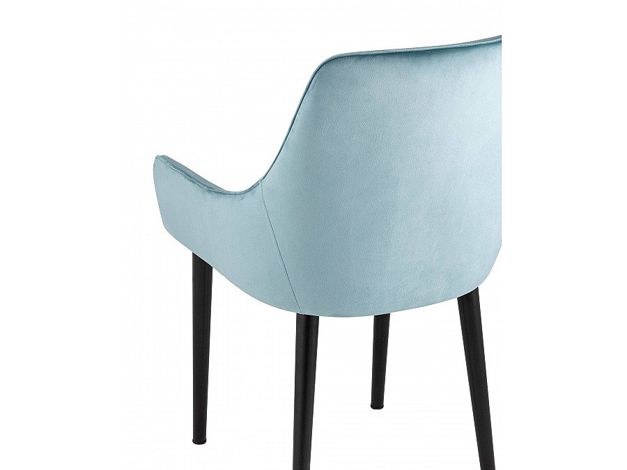 Стул Джоан велюр пыльно-голубой