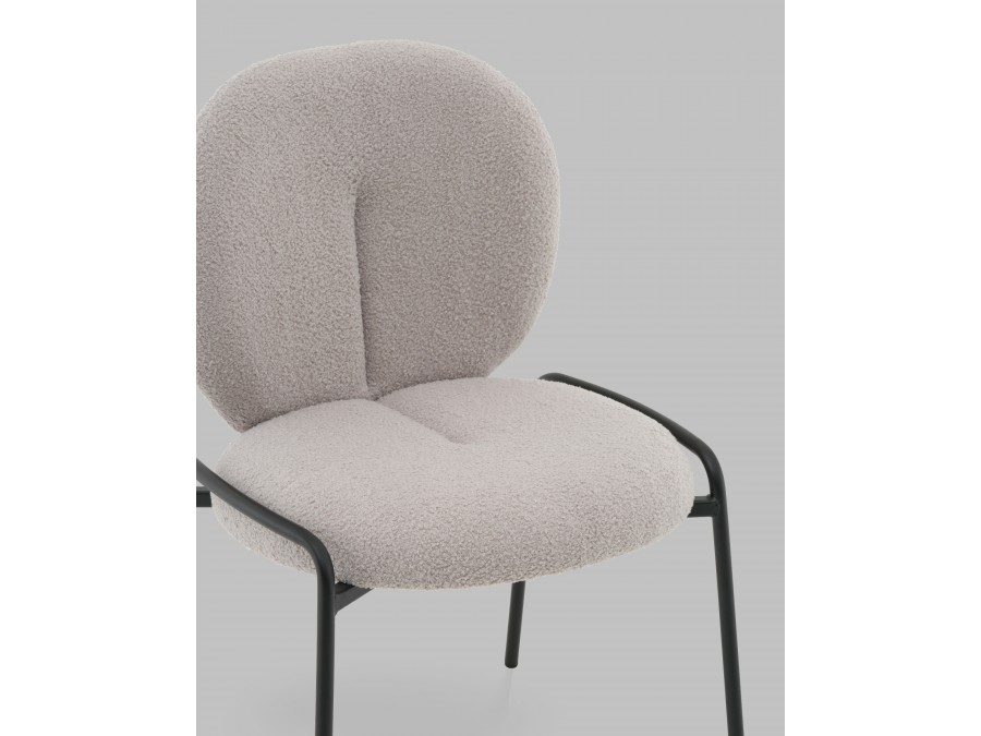 Стул Моллек букле светло-серый