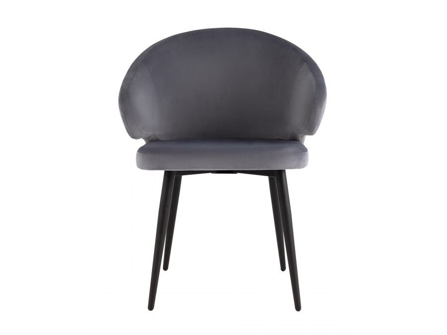 Стул с подлокотниками Codo велюр серый