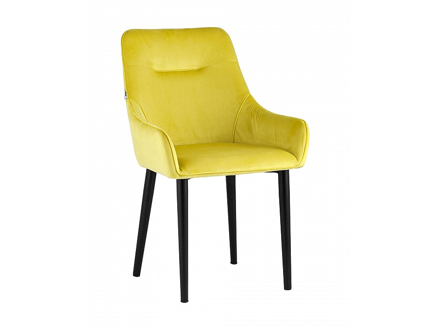 Стул Джоан велюр жёлтый