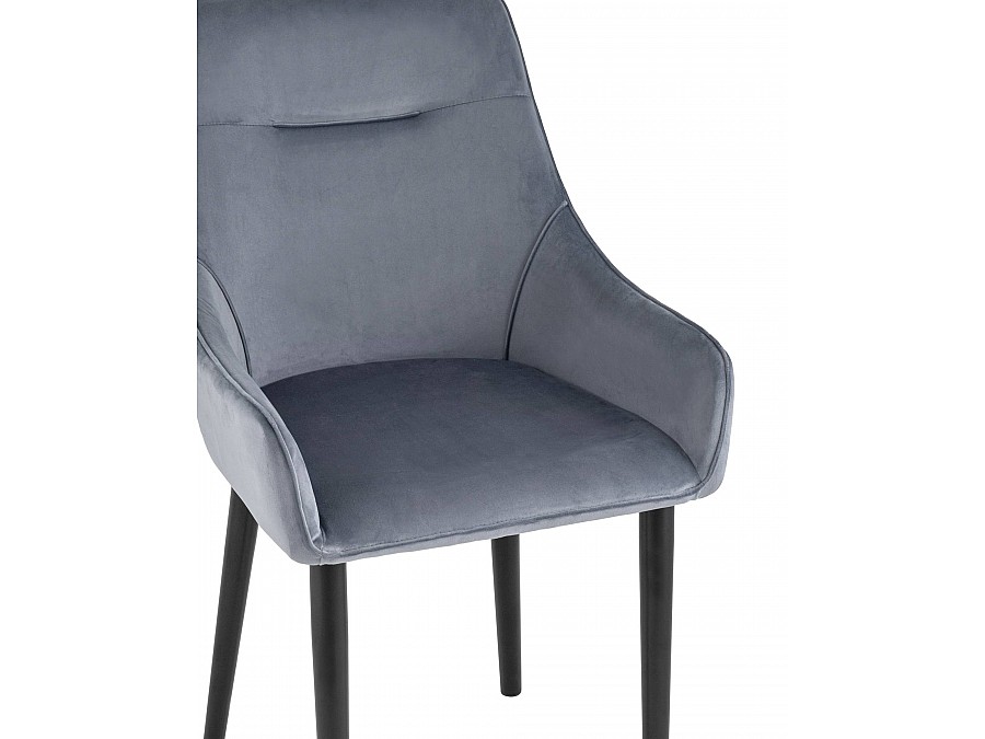Стул Джоан велюр серый