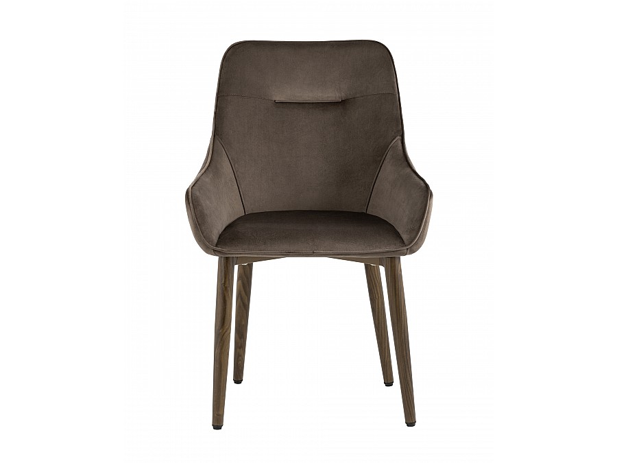 Стул Диана велюр коричневый