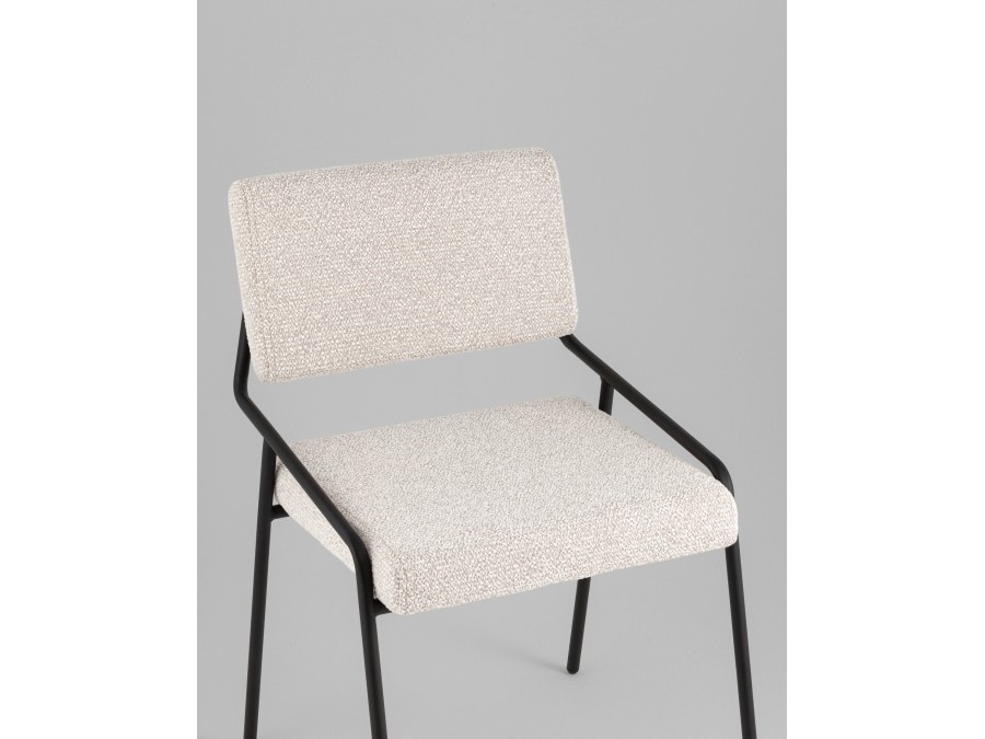 Стул Теллинг шенилл серо-бежевый