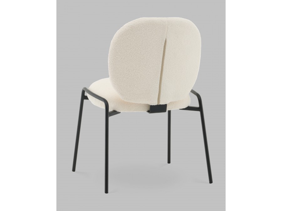 Стул Моллек букле молочный