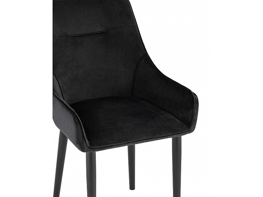 Стул Джоан велюр черный