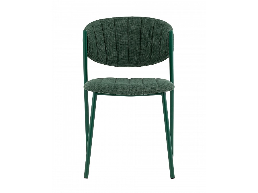Стул Харпер ткань рогожка зеленый каркас зеленый полуглянцевый муар