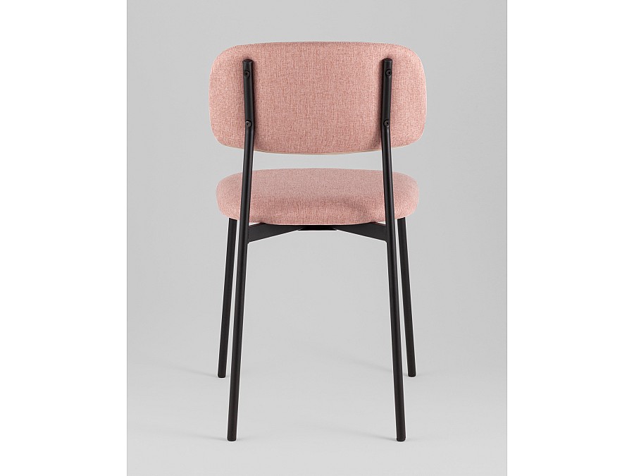 Стул Майло рогожка розовый