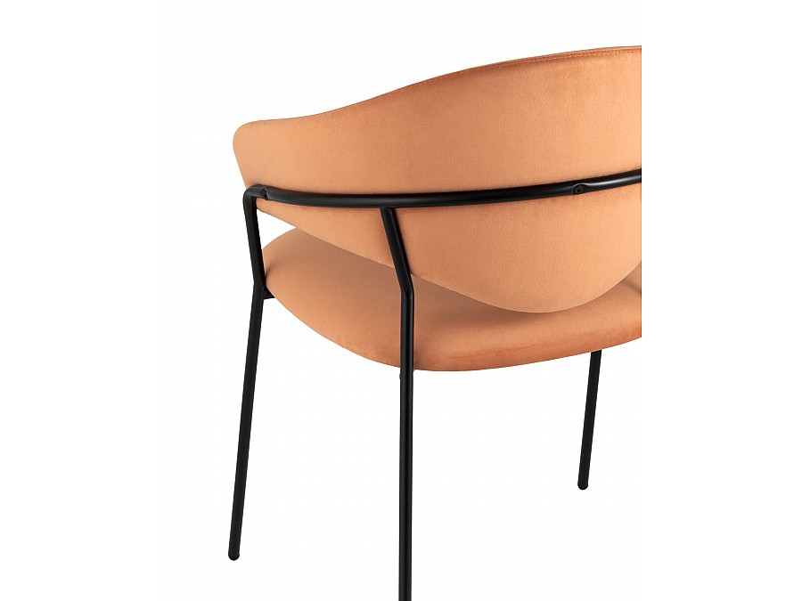 Стул Алексис велюр оранжевый