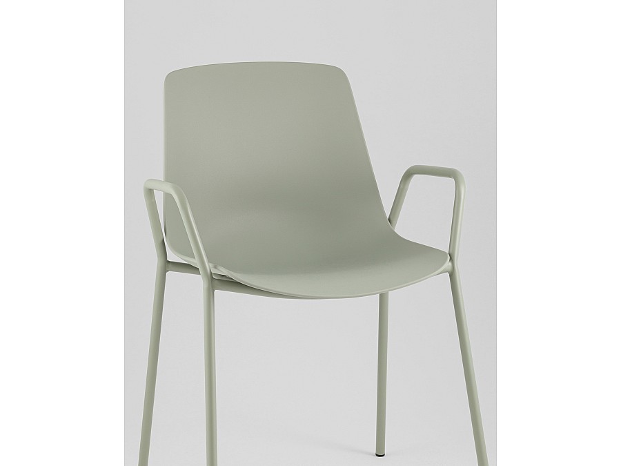 Стул Kaira пластик серо-зеленый