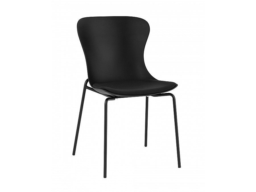 Стул Shaya с подушкой пластик черный