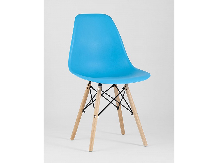 Стул Eames Style DSW бирюзовый (разборный каркас)