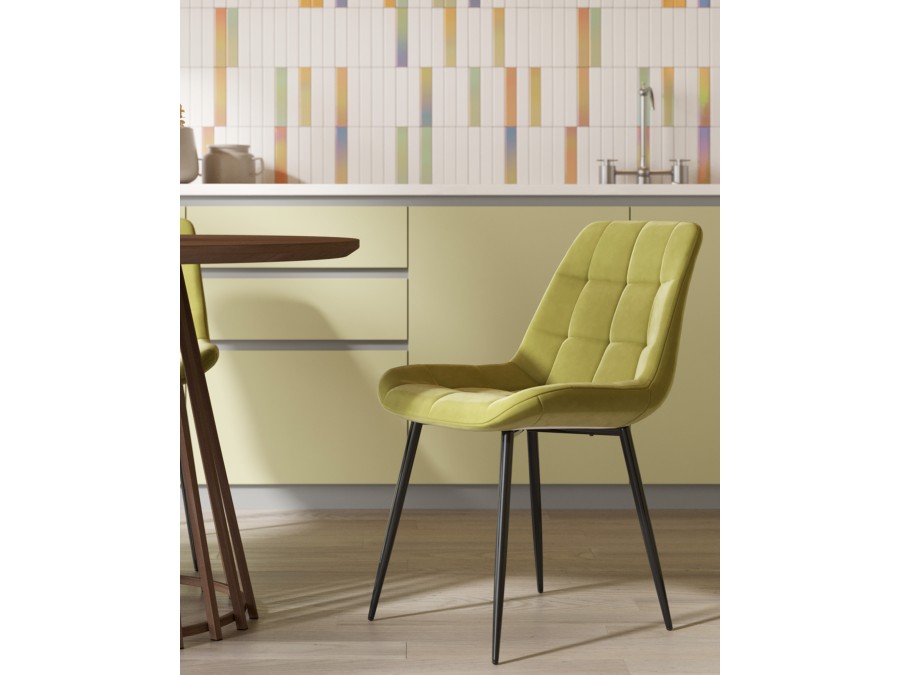 Стул Флекс N велюр оливковый