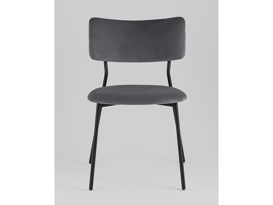 Стул Амелия велюр темно-серый
