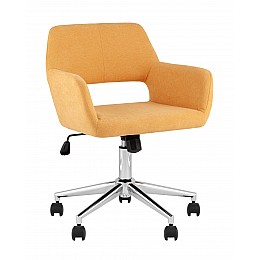 Стул офисный ROSS рогожка желтый