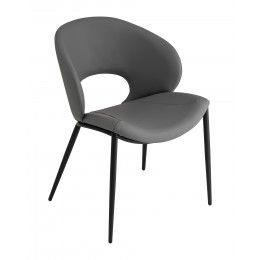 Стул Вивьен экокожа серый