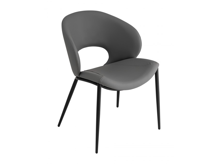 Стул Вивьен экокожа серый