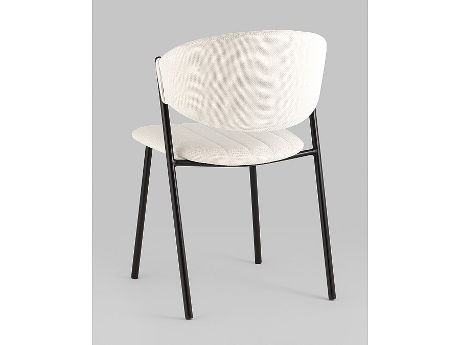 Стул Харпер ткань рогожка молочный