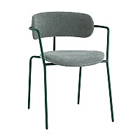 Стул Дженни букле зеленый каркас зеленый полуглянцевый муар