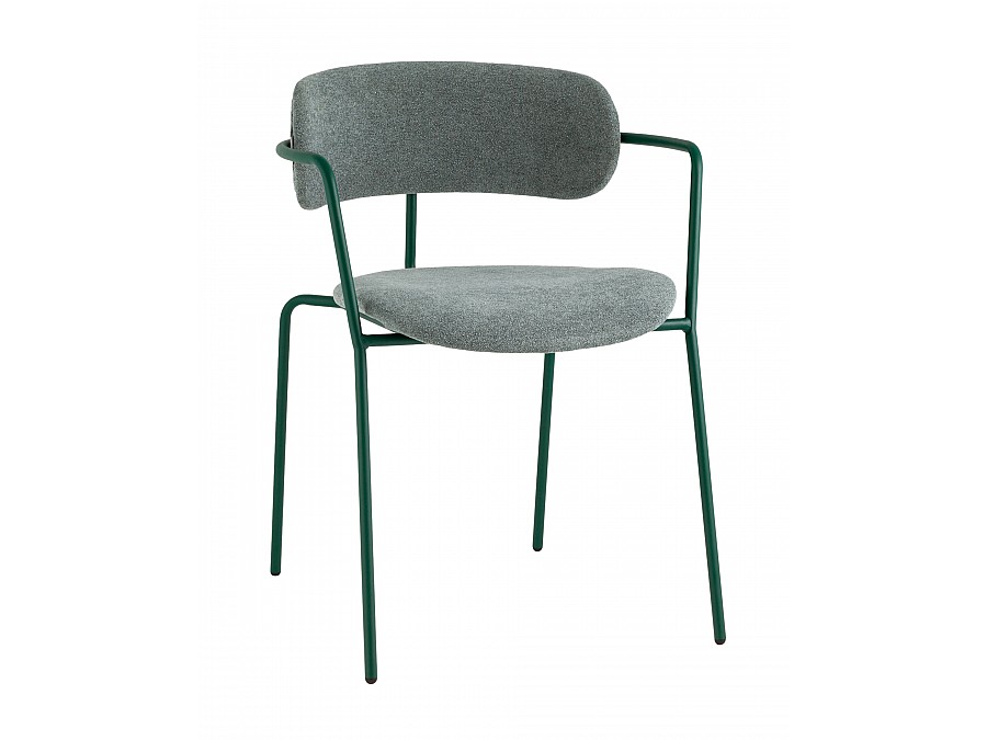 Стул Дженни букле зеленый каркас зеленый полуглянцевый муар