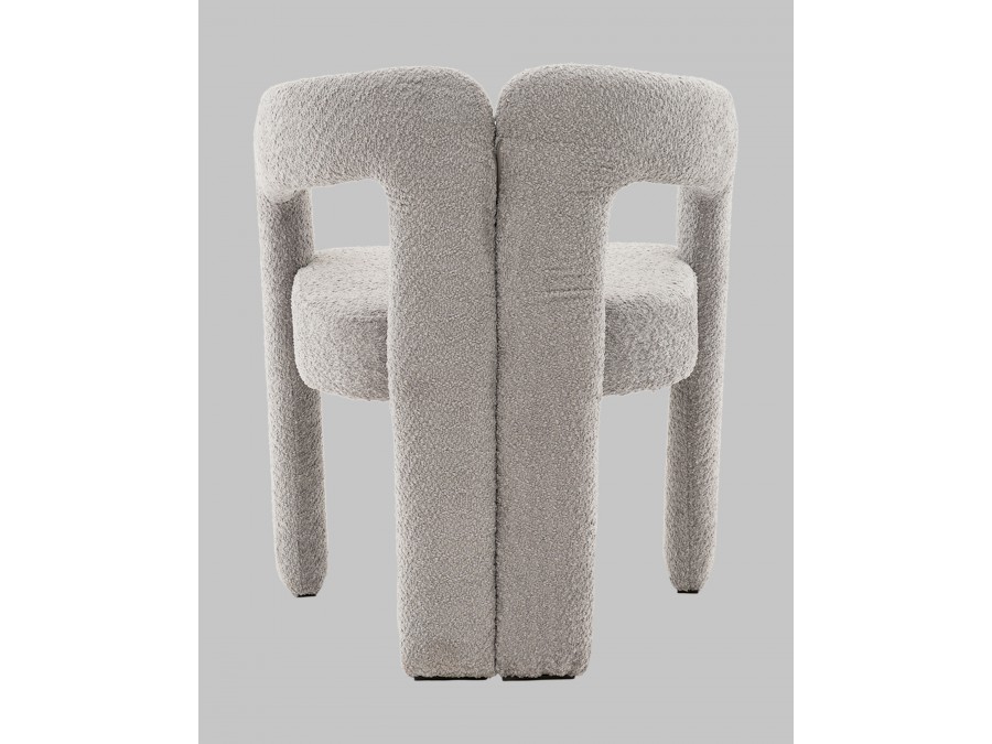 Стул Болинджер букле светло-серый
