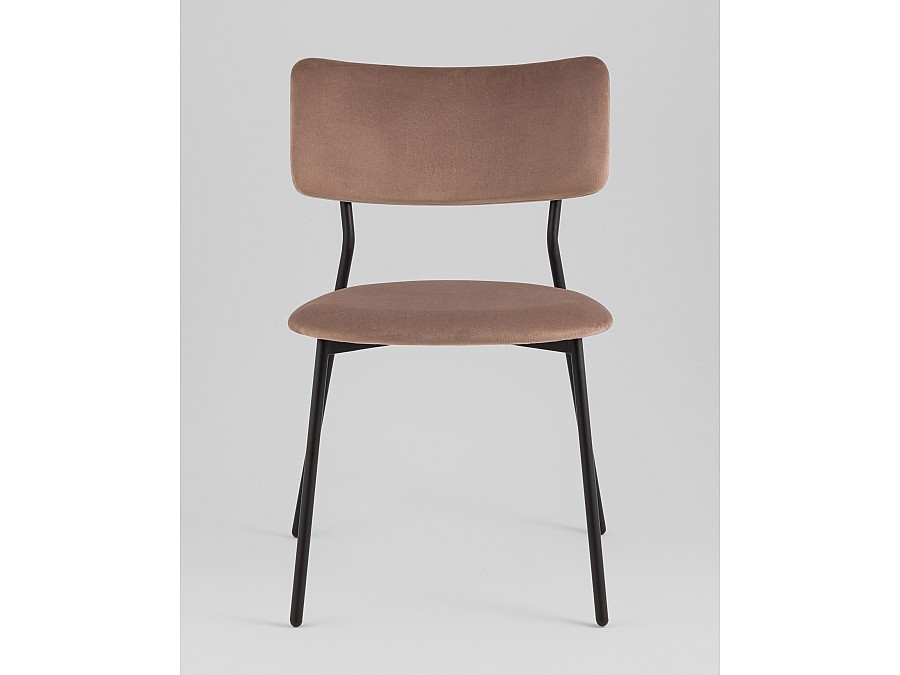 Стул Амелия велюр коричневый