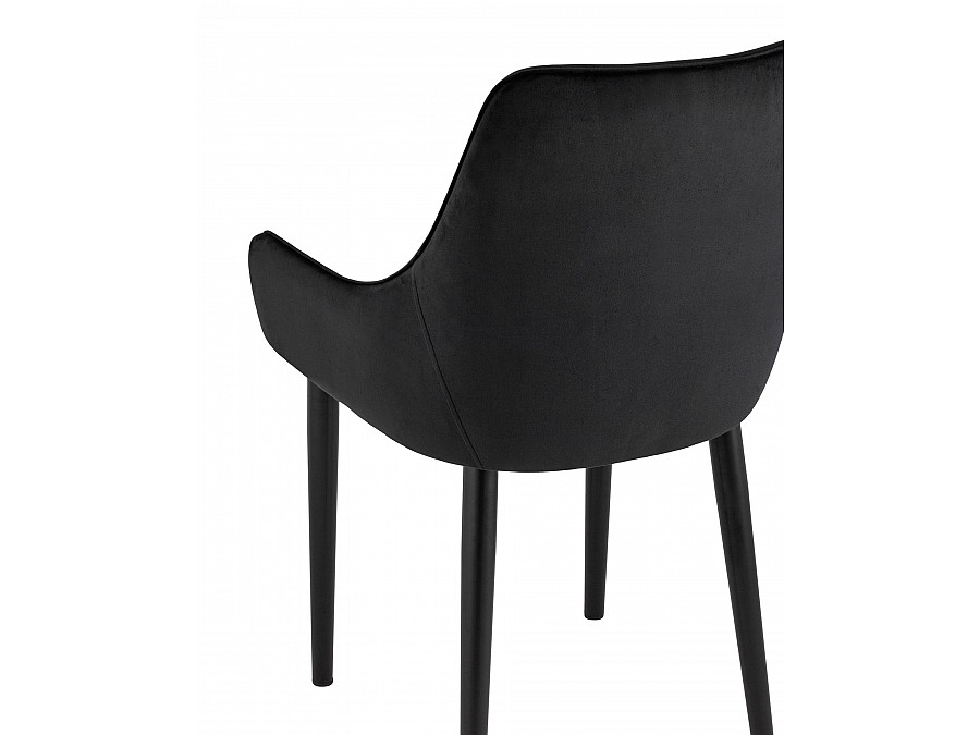 Стул Джоан велюр черный