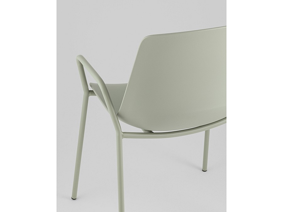 Стул Kaira пластик серо-зеленый