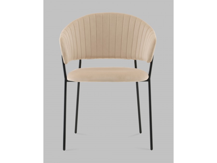 Стул Бруно NEW велюр кремовый