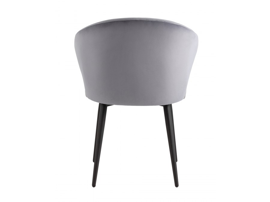 Стул с подлокотниками Codo велюр серый