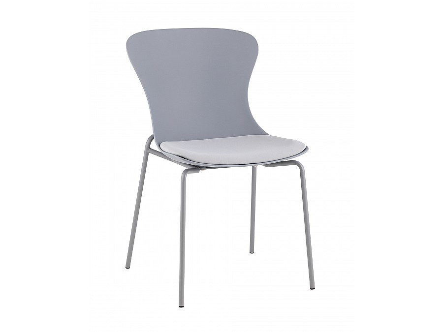 Стул Shaya с подушкой пластик серый