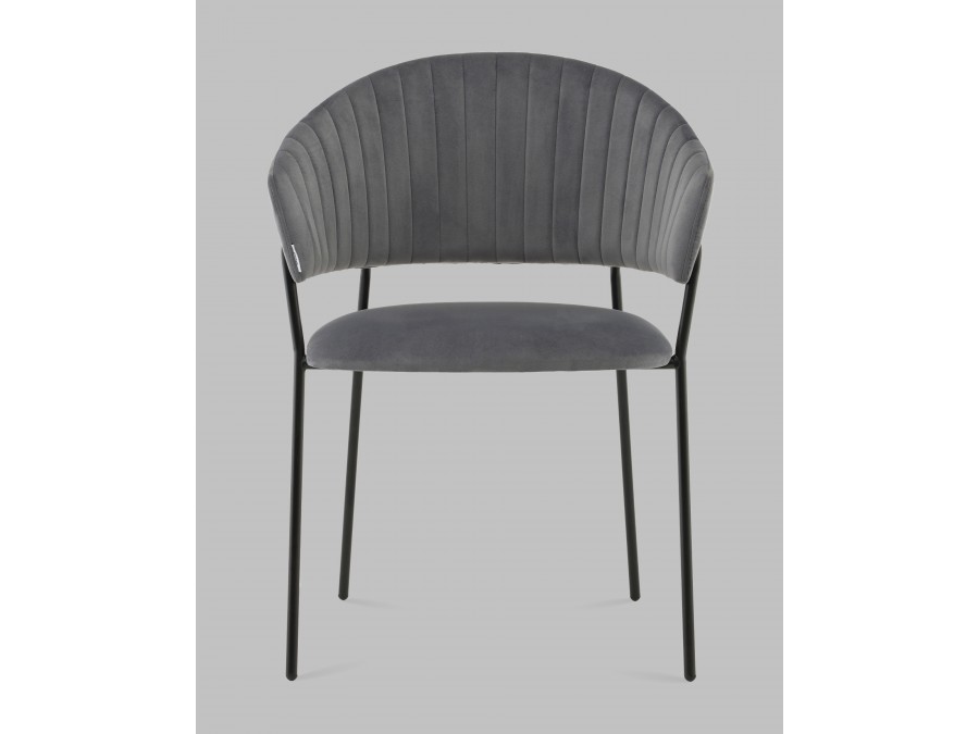 Стул Бруно NEW велюр серый