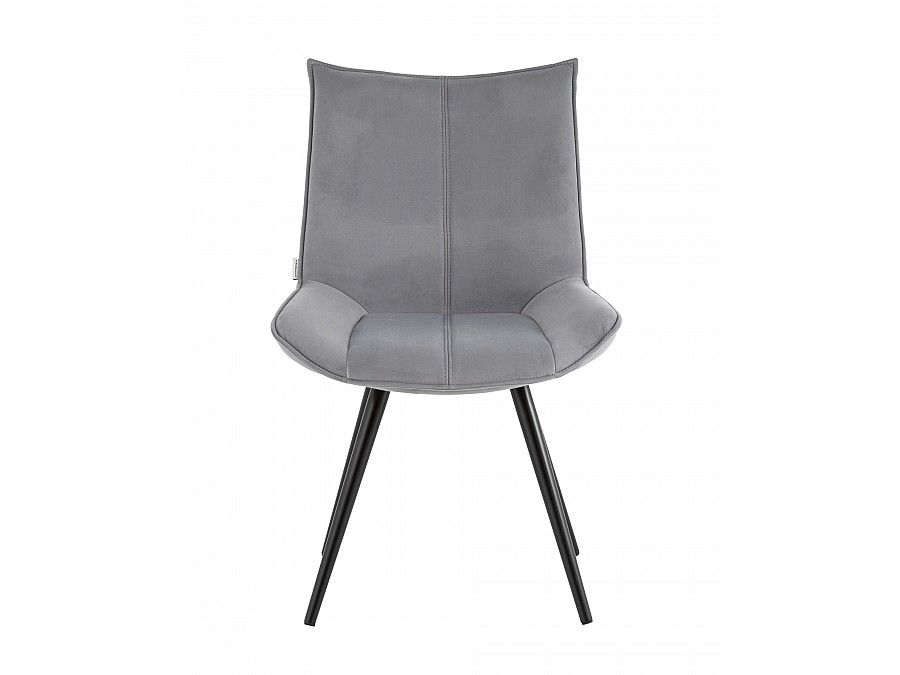 Стул вращающийся Робб велюр серый