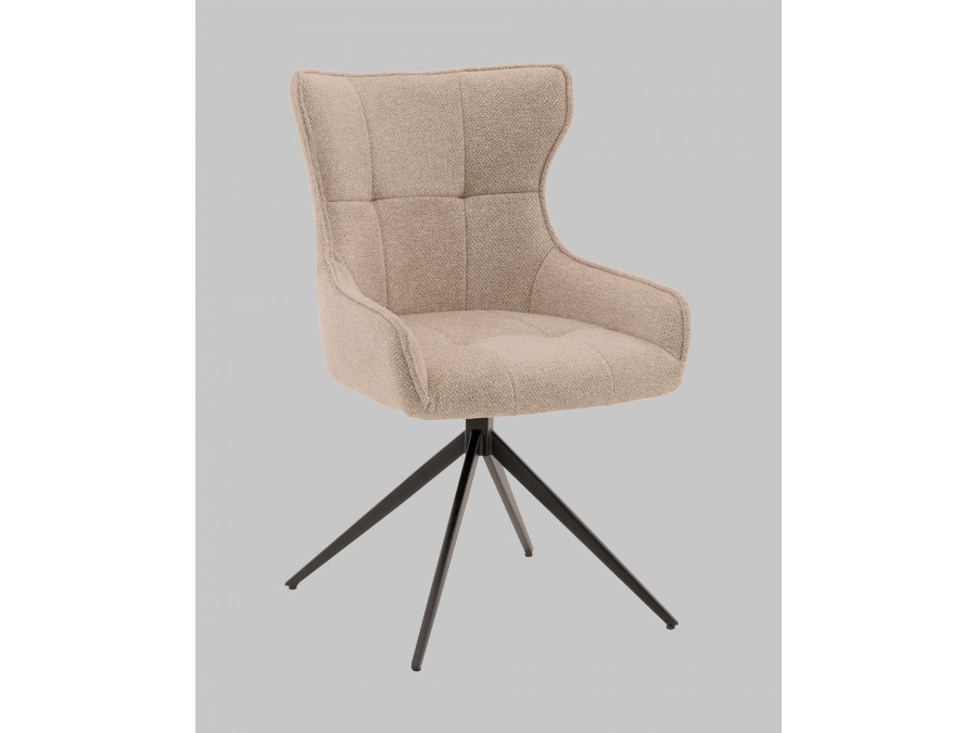Стул Carlene вращающийся бежевый
