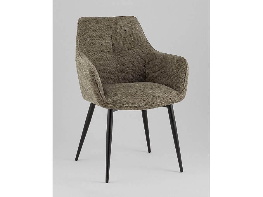 Стул обеденный Lynet рогожка серо-зеленый