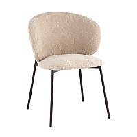 Стул Блейз букле капучино каркас серо-коричневый