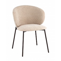 Стул Блейз букле капучино каркас серо-коричневый